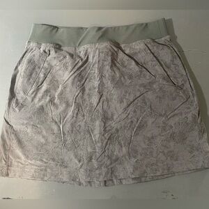 Eddie Bauer Gray Floral Skirt